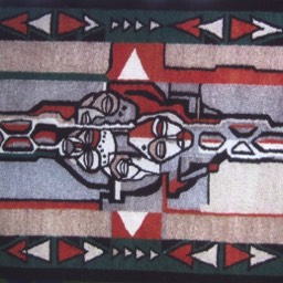 Small handwoven rug perfect for entryways