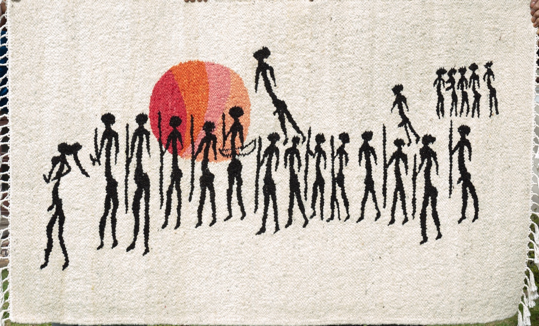 Karakulia Weavers artisans at work